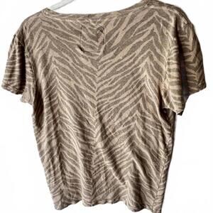 Mother Zebra Print Short Sleeve T-Shirt